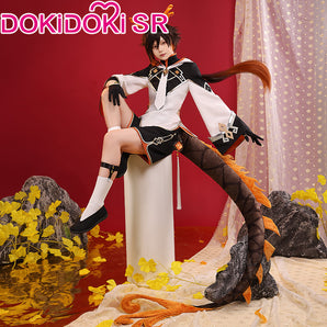 【Clearance Sale】【Ready For Ship】DokiDoki-SR Game Genshin Impact Zhongli Cosplay Costume Child Ver Childhood