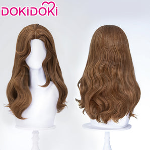DokiDoki Game Identity Ⅴ Cosplay Ada Mesmer Wig Long Curly Brown Hair Psychologist idv