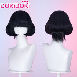 DokiDoki Anime Cosplay Wig Short Straight Black Hair