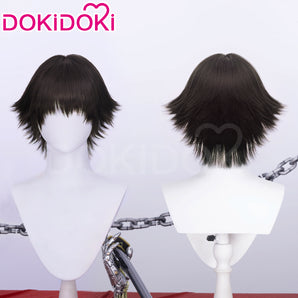 DokiDoki Game Cosplay Wig Short Black Hair Women