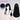 【Ready For Ship】DokiDoki Anime Cat's Eye Cosplay Hitomi Kisugi Wig Long Black Hair
