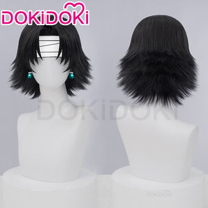 DokiDoki Anime Cosplay Wig Short Straight Black Hair