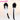 【Ready For Ship】DokiDoki Game Wuthering Waves Cosplay Rover Female Wig Long Straight Black Grey Hair