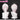 【Ready For Ship】DokiDoki Anime Diabolik Lovers Cosplay Sakamaki Subaru Wig Short Straight White Pink Hair
