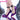 DokiDoki Tiifa Cosplay Shoes Women Purple Shoes High Heel