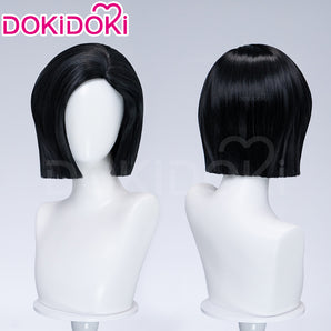 【Ready For Ship】DokiDoki Movie Anime Cosplay Women Wig Short Straight Black Hair
