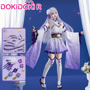 【Ready For Ship】【Last Batch】【Size S-2XL】DokiDoki-R Anime Cosplay Costume Purple Battle Suit