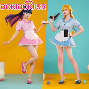 【Size S-3XL】DokiDoki-SR Anime Cosplay Pantyy / Stockingg Costume Maid Dress