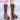 DokiDoki Anime Cosplay Shoes Brown Mid-calf Black Shoelaces Boots