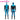 【Size XS-3XL】DokiDoki-N Movie Season 3 Cosplay Blue Man Costume Bodysuit