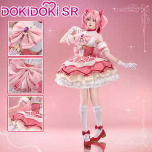 【Ready For Ship】DokiDoki-SR Anime Cosplay Pink Costume New Battle Suit Movie Version Halloween