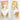 【Ready For Ship】DokiDoki Anime Cosplay Wig / Earring / Necklace Women Golden Long Hair