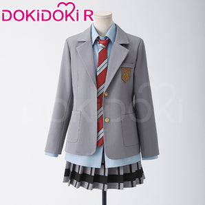 【US LOCAL SHIPPING 】DokiDoki-R Anime Your Lie in April Cosplay Miyazono Kaori Cosplay