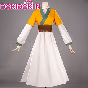 【Partially Ready For Ship】【Size S-2XL】DokiDoki-N Anime The Apothecary Diaries Cosplay Maomao Maid Yellow Costume Mao Mao
