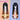 【Ready For Ship】DokiDoki Anime GACHIAKUTA Cosplay Amo Wig / Tattoo Long Black Copper Brown Straight Gradient Hair