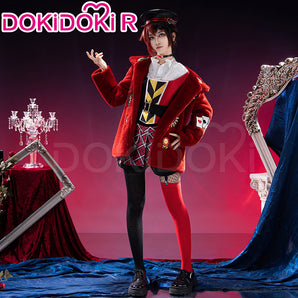 【Partially Ready For Ship】DokiDoki-R Game Anime Cosplay Costume Dream Outfit Red Sweater / Hat Halloween