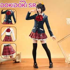 【Ready For Ship】DokiDoki-SR Anime Love, Chunibyo & Other Delusions Cosplay Takanashi Rikka Costume Uniform