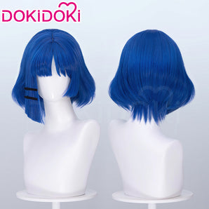 【Ready For Ship】DokiDoki Anime Bocchi the Rock! Cosplay Yamada Ryo Wig Blue short