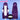 【Partially Ready For Ship】DokiDoki Anime Cosplay Wig / Accessory / Bracelets Long Purple Straight Hair
