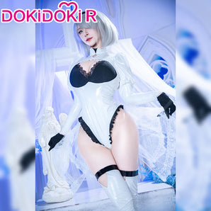 Azur Lane Cosplay R Collaboration Costume Size S-2XL DokiDoki White Black Bodysuit