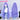 【Ready For Ship】DokiDoki Game Wuthering Waves Cosplay Cantarella Wig Long Curly Purple Blue Gradient Hair