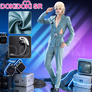 【2 Style】【Size S-3XL】DokiDoki-SR Anime Cosplay Costume R7 Stage Green Suit