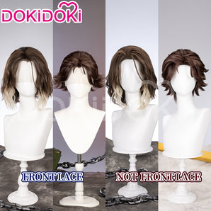 【Partially Ready For Ship】【Front Lace】DokiDoki Game Wig Short / Long Straight Brown Hair