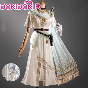 【Partial Size Ready For Ship】【Size S-2XL】DokiDoki-R Game Identity V Cosplay Seer Eli Clark Cosplay Costume Hidden Truth - Pure White Prophet idv