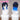 DokiDoki Vtuber NIJISANJI EN Cosplay Yugo Asuma Cosplay Wig Men YouTuber Dark Blue / Light Blue Gradient Hair