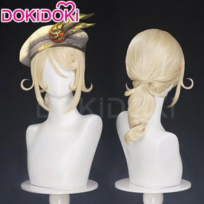 DokiDoki Game Identity V Cosplay GOLDEN RATIO Painter Edgar Valden Wig Long Curly Linen Hair idv