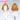 【Ready For Ship】DokiDoki Game Cosplay Men Wig Short Curly Orange Yellow Gradient Hair