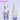 DokiDoki Game Arknights Cosplay Necrass Wig Long Curly Silver Purple Hair