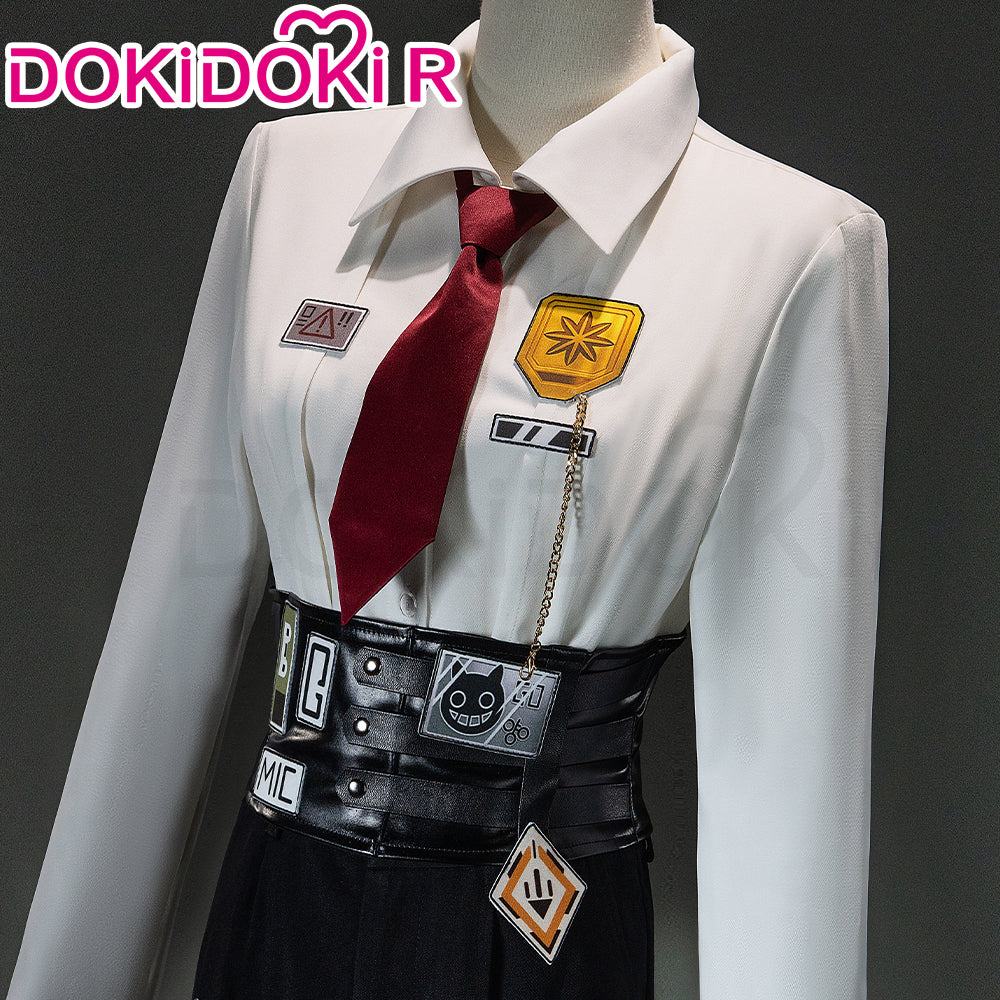 dress coat game DokiDoki-R Game Cosplay Costume Black Long Coat Suit The Middle Little – dokidokicosplay
