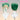 【Ready For Ship】DokiDoki Anime  Cosplay  Wig White/Green Gradient