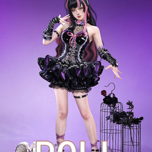 【POLL】$5 Deposit =10% OFF Coupon  DokiDoki-SR Game NARAKA: BLADEPOINT Cosplay Costume Black Purple Dress