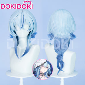 DokiDoki Game Wuthering Waves Cosplay Shorekeeper Wig Straight Blue Women Hair