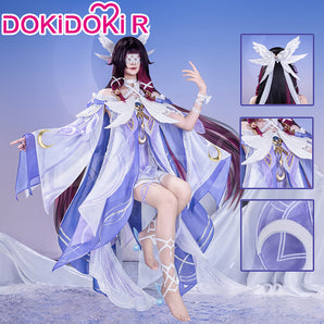 【Partially Ready For Ship】【Size S-3XL】DokiDoki-R Game Genshin Impact Cosplay Columbina Costume Moon Maiden Song of the Welkin Moon NodKrai Nod Krai Fatui Harbingers