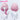 【EU LOCAL SHIPPING 】DokiDoki Game Honkai: Star Rail Cosplay Cyrene Wig Short Curly Light Dark Pink Gradient Hair / Head Accessory Set