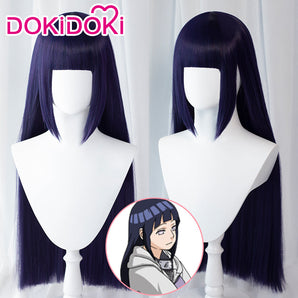【Ready For Ship】DokiDoki Anime Cosplay Hyūg Hinata Wig Women Purple Hair