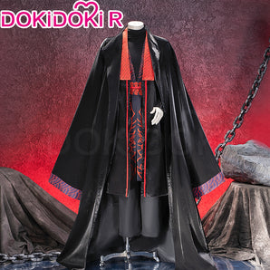 【Size S-3XL】DokiDoki-R Game Costume Cosplay Black Red Robe Halloween