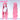 【Ready For Ship】DokiDoki Game Cosplay Wig Long Curly Pink Hair Detachable Bun