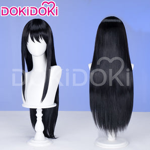 DokiDoki Anime Cosplay Wig Long Straight Black Hair Men