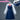 【Partially Ready For Ship】【Size XS-2XL】DokiDoki-N Anime Cosplay Costume White Long Sleeve Blouse Blue / Black Dress