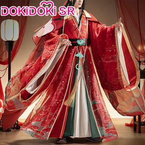 DokiDoki-SR Anime Mo Dao Zu Shi Lan Wangji Cosplay Red Wedding Costume Men LanWangJi Dao Mo To Shi MDZS Hong Yi Hua Fu