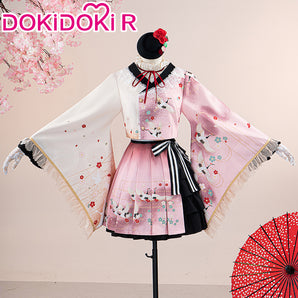 【Partially Ready For Ship】DokiDoki-R Prooject Sekaai Colorful Staage!  Cosplay Akiyamaa Mizukii Lolita Cosplay Costume New Year Card