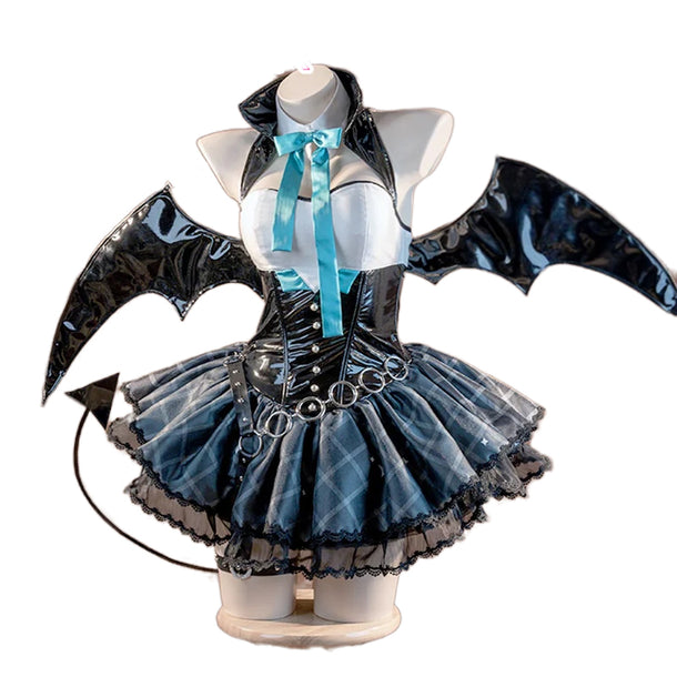 【In Stock】DokiDoki-R Cosplay Rascal the Raccoon Costume Devil Dress Ha ...