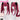 DokiDoki Anime Cosplay Wig Little Devil Ver Long Red
