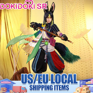 【US LOCAL SHIPPING】DokiDoki-SR Game Genshin Impact Cosplay Tighnari Costume / Wig / Ears Dendro Sumeru