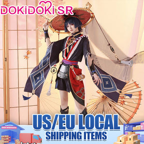 【US LOCAL SHIPPING 】DokiDoki-SR Game Genshin Impact Scaramouche Cosplay Costume / Wig Fatui Harbingers
