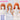 DokiDok Anime Cosplay Short/ Long Orange Wig / Tattoo Sticker